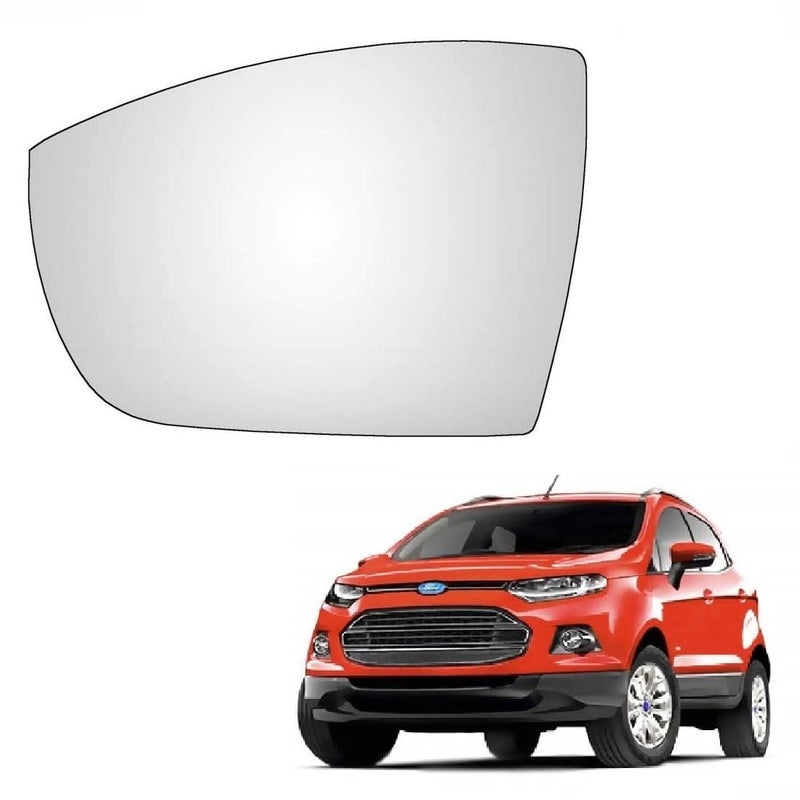 STYCARO OVRM Side View Mirror Glass Plate compatible with Ford Ecosport 2017-2021 Model (LEFT PASSENGER SIDE) - Image 1