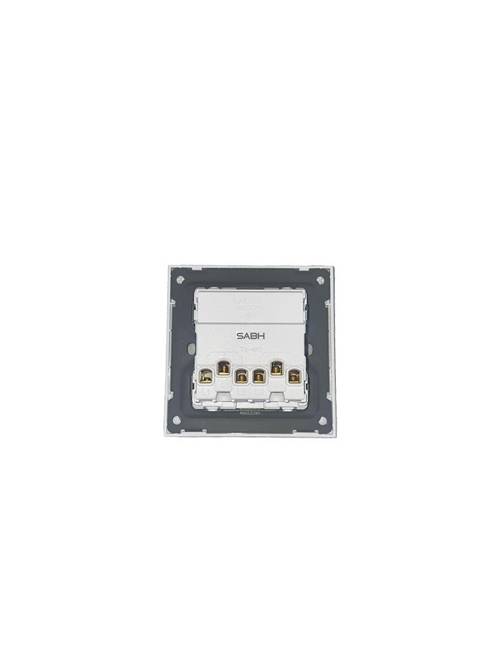TEMPO 4 Gang 1 Way Switch Gray Slim Piano  - Image 3