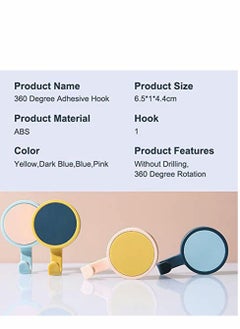 Y&D Self Adhesive Hooks Wall Door Key Clothes Hook Holder Rack Decorative Accessories Home Decor Gift (12 Pcs)  - Image 4