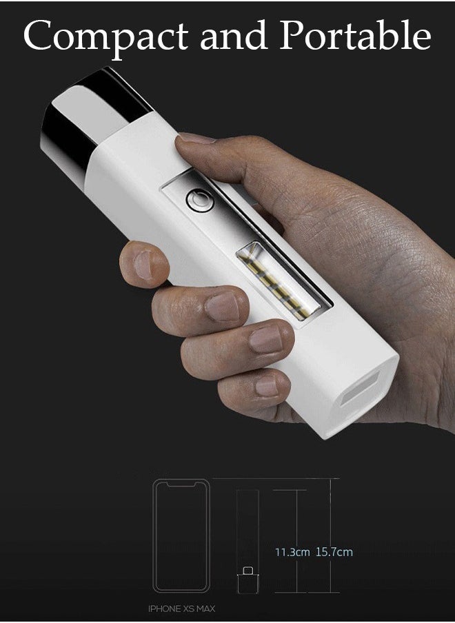 DUNISO - Rechargeable LED Flashlights with Side Light Handheld Flashlight with Zoomable 4 Modes Super Bright Flashlights for Emergencies Camping Hiking - Image 1