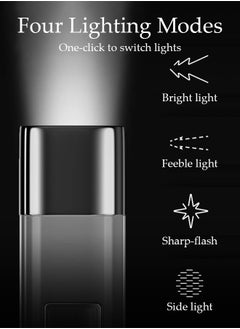 DUNISO Rechargeable LED Flashlights with Side Light Handheld Flashlight with Zoomable 4 Modes Super Bright Flashlights for Emergencies Camping Hiking  - Image 2