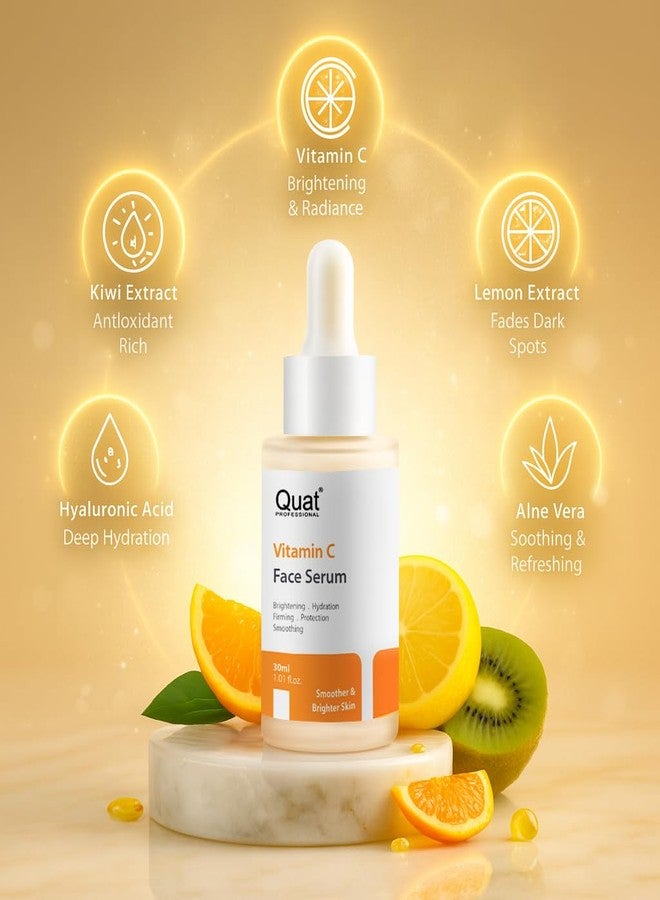 QUAT Professional Premium Vitamin C Face Serum for Brightening, Dark Spot Reduction & Glow | Advanced Antioxidant Serum for Even, Radiant Skin - 30 ml - Image 4