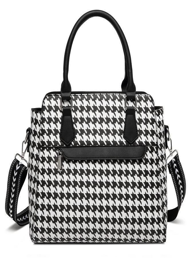 sqlp Large Purse for Women Tote Bags Trendy Designer Crossbody purse Womens Shoulder Bags Hobo Bag Black With White - Image 1