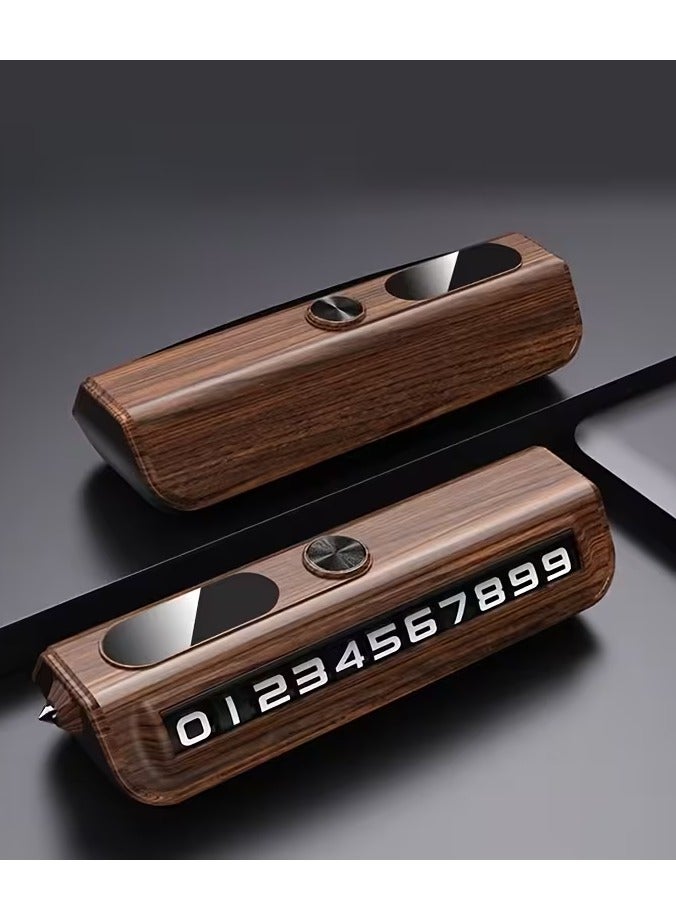 حامل لوحة ترخيص للهاتف المحمول مؤقت للسيارة، زينة للسيارة، لوحة أرقام متحركة، 2 في 1: لوحة أرقام للهاتف ومطرقة أمان، إكسسوار داخلي مبتكر وسهل النقل، حماية للخصوصية، مقاوم للأشعة فوق البنفسجية، لتزيين داخل السيارة - Image 1