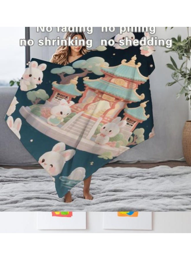 general Flannel thin blanket (warm and comfortable, suitable for sleep, gaming, dust removal and sandproof) 150cm*200cm - 91 - Image 5