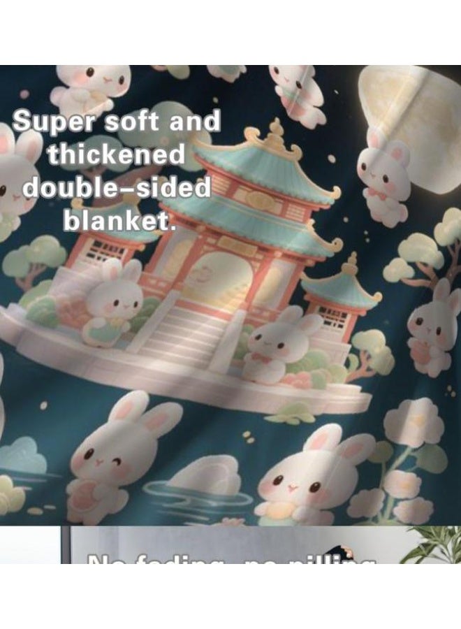 general Flannel thin blanket (warm and comfortable, suitable for sleep, gaming, dust removal and sandproof) 150cm*200cm - 91 - Image 4