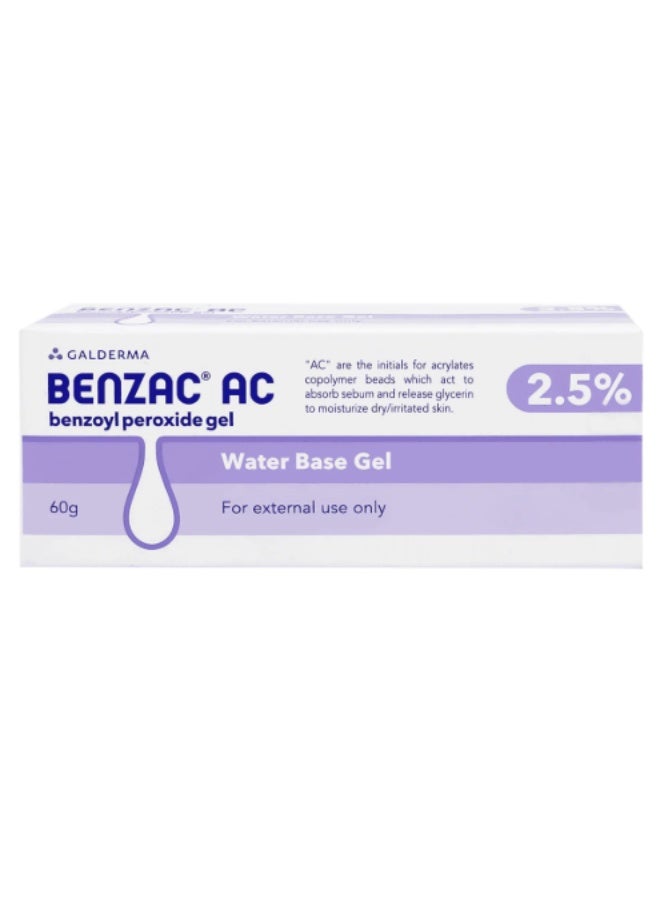 Benzac AC 2.5% Gel 60g | Acne Treatment & Blemish Control