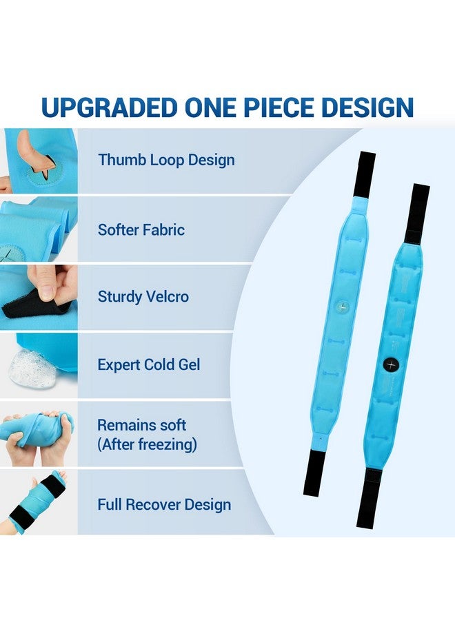 Comfytemp Full Hand Wrist Ice Pack Wrap for Carpal Tunnel Relief, FSA HSA Eligible, 33" Wrist Brace Reusable Compression Hand Support for Injuries, Tendonitis, Arthritis, Swelling, Cold Hot Therapy - Image 4