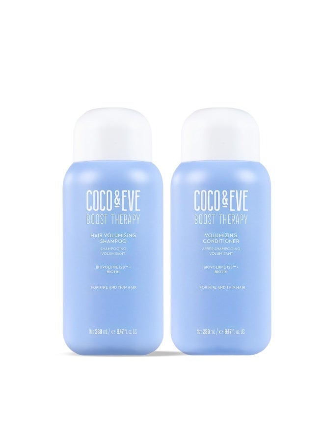 COCO & EVE Coco & Eve Boost Therapy Hair Volumizing Shampoo & Conditioner Bundle Set. With Biotin to Target Fine, Thinning Hair. For Thickening, Nourishing, and Improving Volume, Density & Shine. (18.94 Fl Oz)  - Image 1