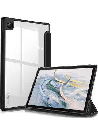 Samsung Galaxy Tab A8 Case 10.5 Inch 2022 Model (SM-X200/X205), Shockproof Cover with Clear Transparent Back Shell, Support Auto Wake/Sleep, Trifold Stand Smart Case (Black) - pzsku/ZC0A2A447A8E60073F69EZ/45/_/1684250409/351f52e7-8456-4572-a744-0105762d9e67