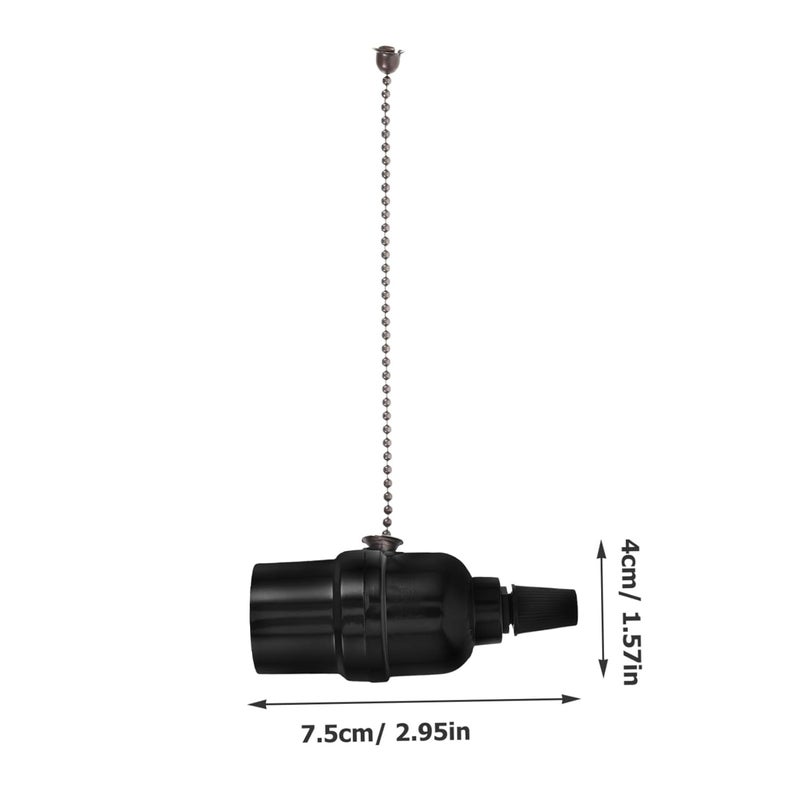 Mipcase Pull Chain Light Fixture Base Lamp Holder Design for Table Pendant and Wall Lights Easy Operation for Lighting Needs - Image 2