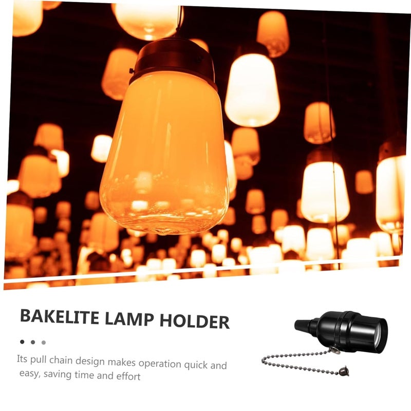 Mipcase Pull Chain Light Fixture Base Lamp Holder Design for Table Pendant and Wall Lights Easy Operation for Lighting Needs - Image 5