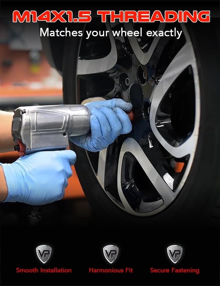 Veritek Performance مجموعة صمامات لوج نوتس سوداء من فيريتيك للأداء - 24 قطعة - Image 5
