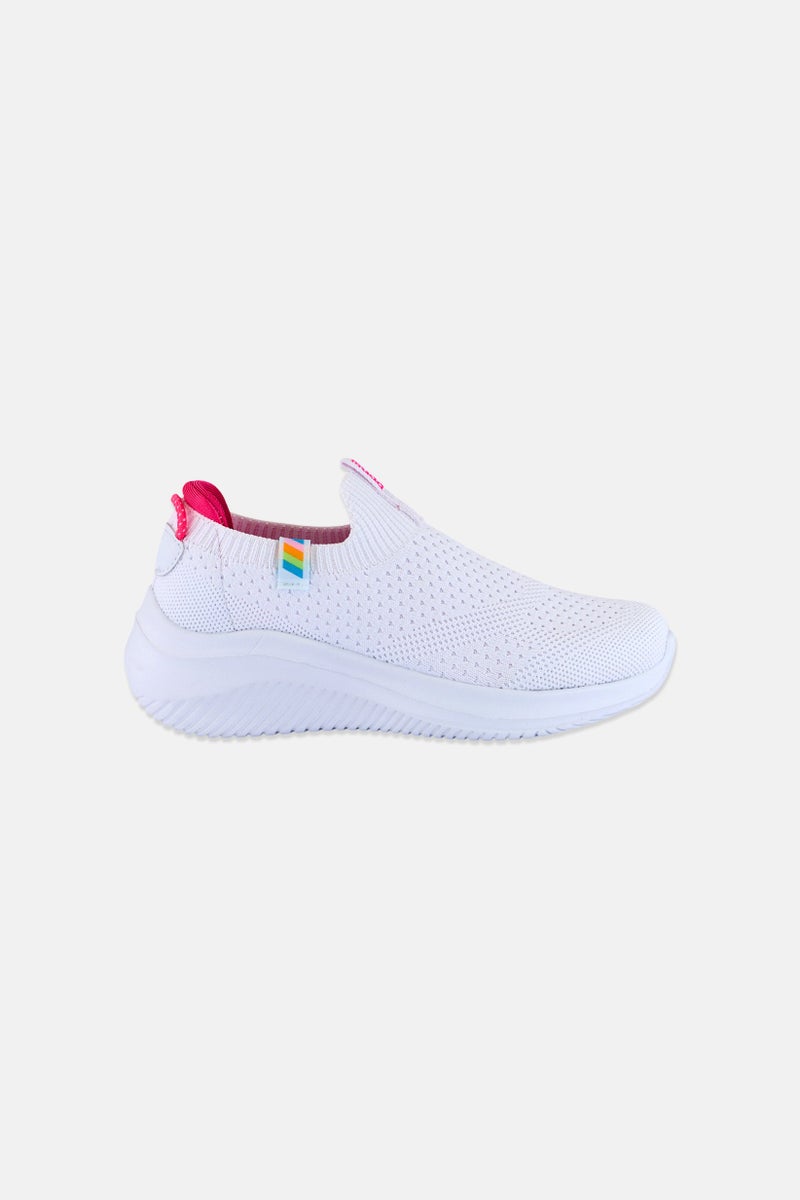 Mudd Kids Girl Slip On Outdoor Shoes, White - Image 4