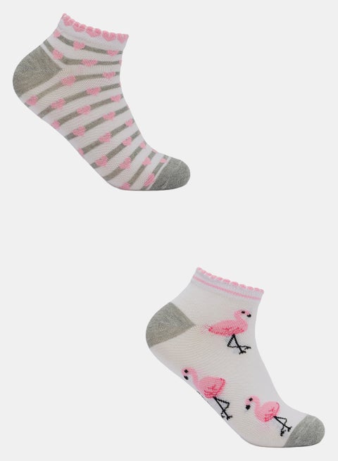 Cookies Girly Printed Socks - 2 Pairs