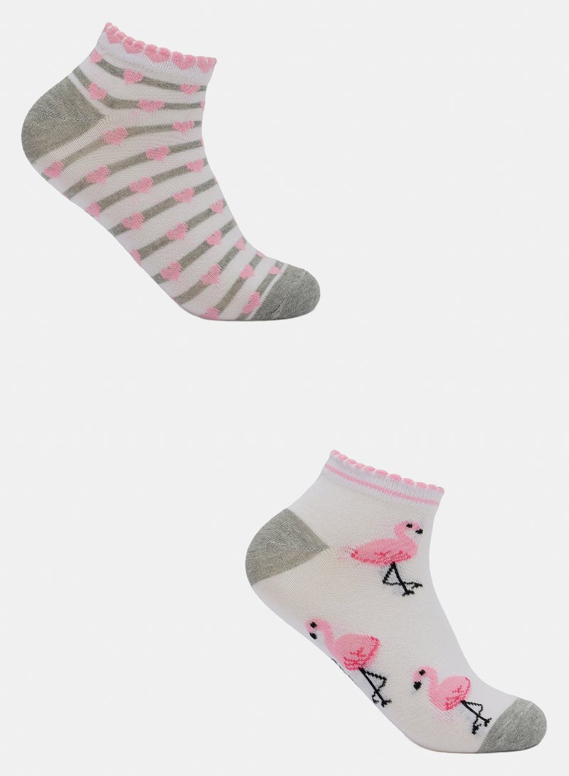 Carina Cookies Girly Printed Socks - 2 Pairs - Image 1