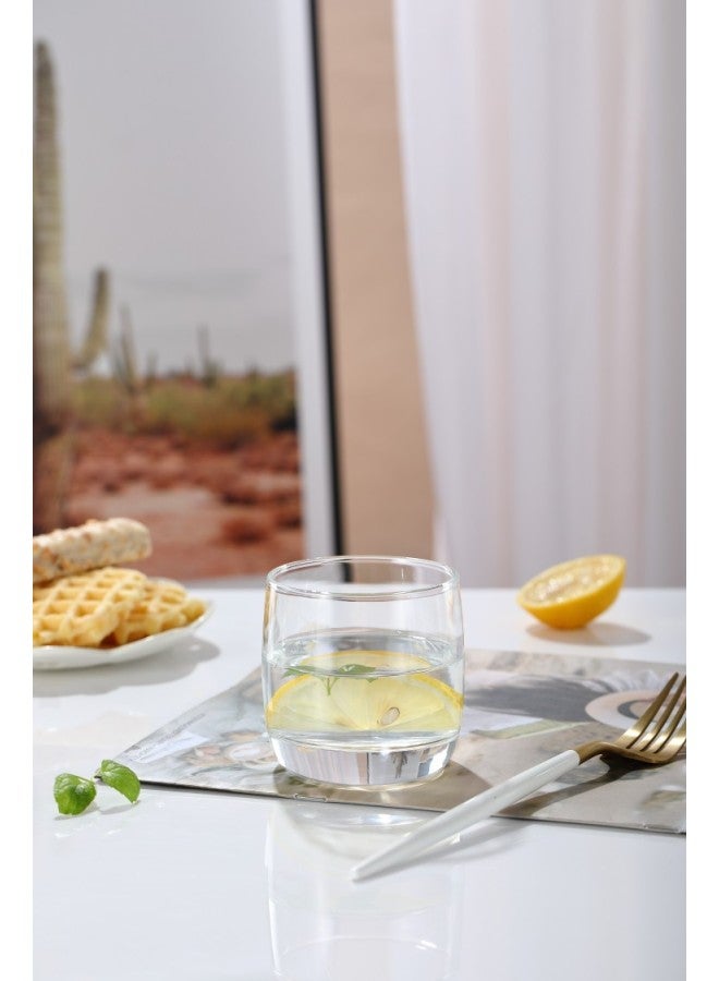 2-Pack 190ml Egg-shaped Short Glass Drinking Cup,can be used for dishwasher cleaning, premium beverage cooler, suitable for soda drinks, iced tea, fruit juice  - Image 2