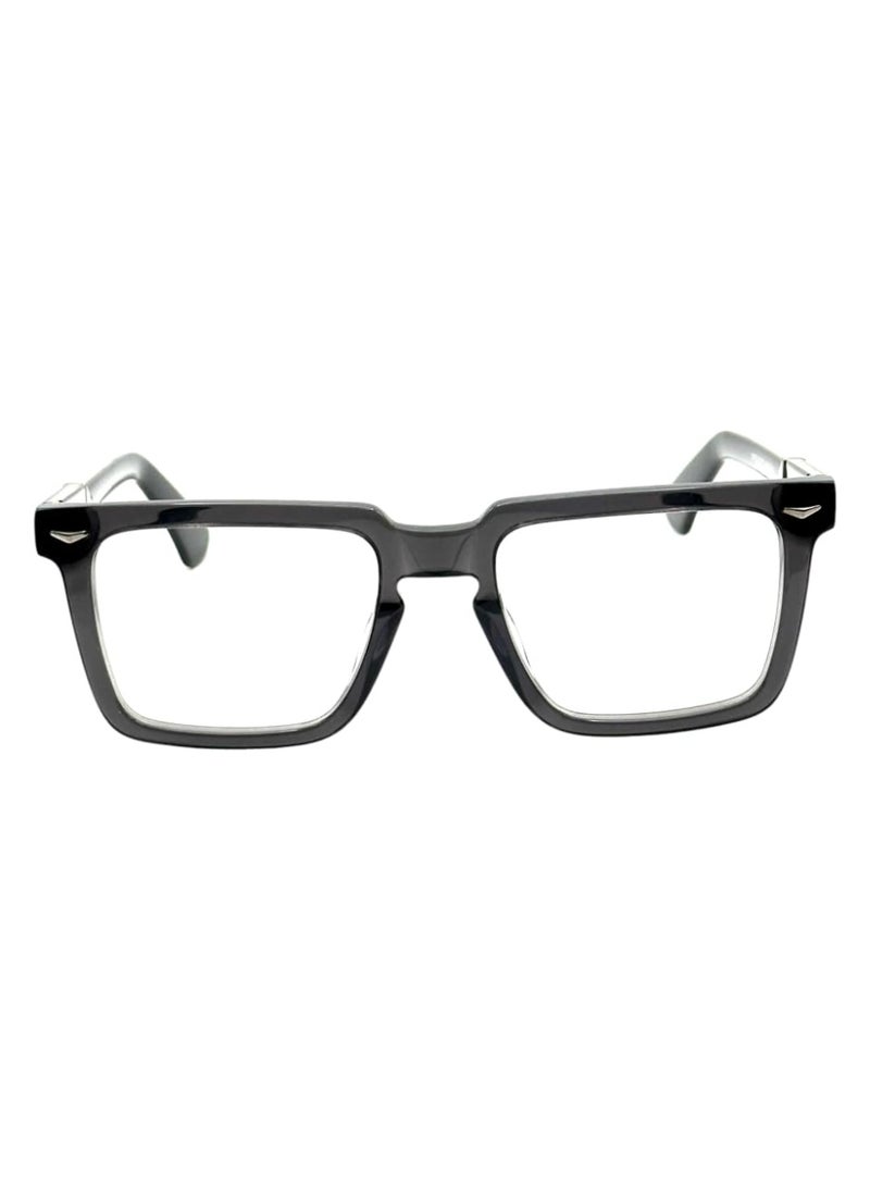 VP708 COL.3 Square Frame, Black Acetate Frames, Modern Style Eyewear for Daily Use - Image 2