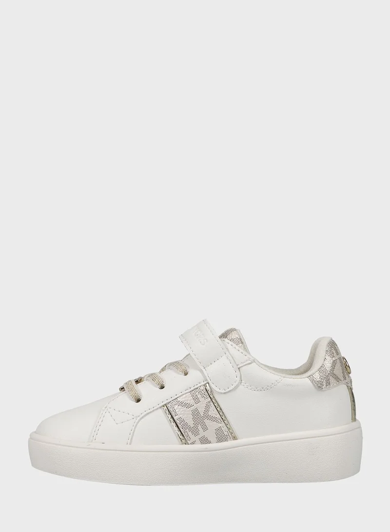 Michael Kors Kids Jem Maxine Ps Low Top Velcro Sneakers
