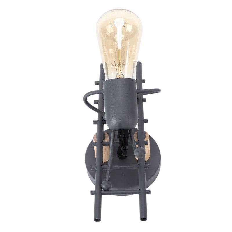 Wall Lamp: E27 Bulb Base Unique Cartoon People Climbing Stairs Design - High Quality Durable Material Easy Installation for Bedroom Restaurant Cafe Children's Room - Image 3
