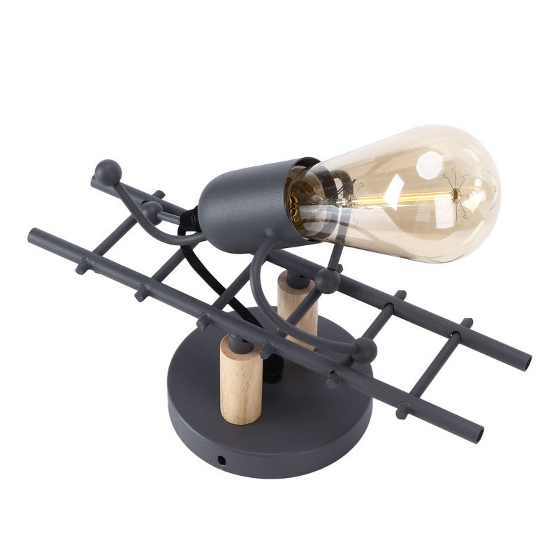 Wall Lamp: E27 Bulb Base Unique Cartoon People Climbing Stairs Design - High Quality Durable Material Easy Installation for Bedroom Restaurant Cafe Children's Room - Image 2