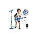 MOEAWS Kids Guitar and Microphone Set Toy Guitar with Adjustable Volume and Strap Microphone with Stand and Color Light Toddler Musical Instrument for 35 59 Kids Karaoke Machine for Boy GirlsBlue - Image 2