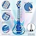 MOEAWS Kids Guitar and Microphone Set Toy Guitar with Adjustable Volume and Strap Microphone with Stand and Color Light Toddler Musical Instrument for 35 59 Kids Karaoke Machine for Boy GirlsBlue - Image 4