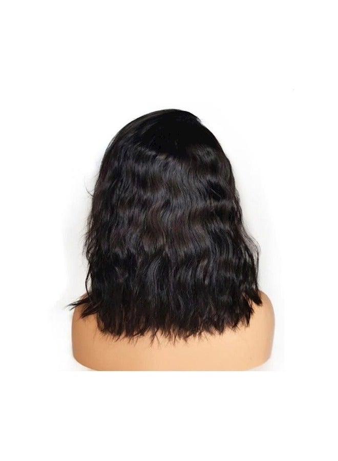 Mid Length Wavy Hand Tied Hair Wig - Image 3