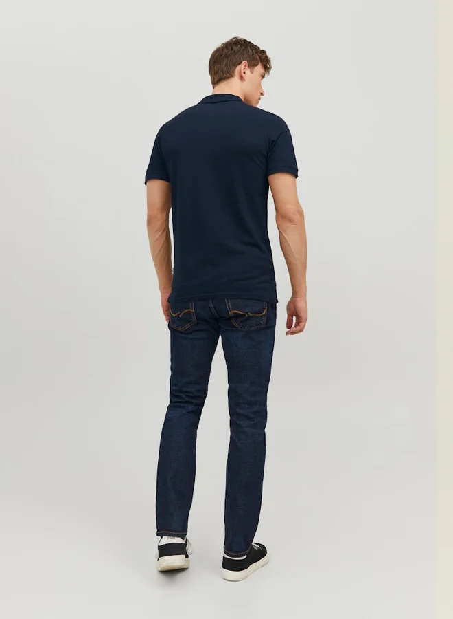 JACK & JONES Jack & Jones JJEBasic Regular Fit Polo with Button Placket