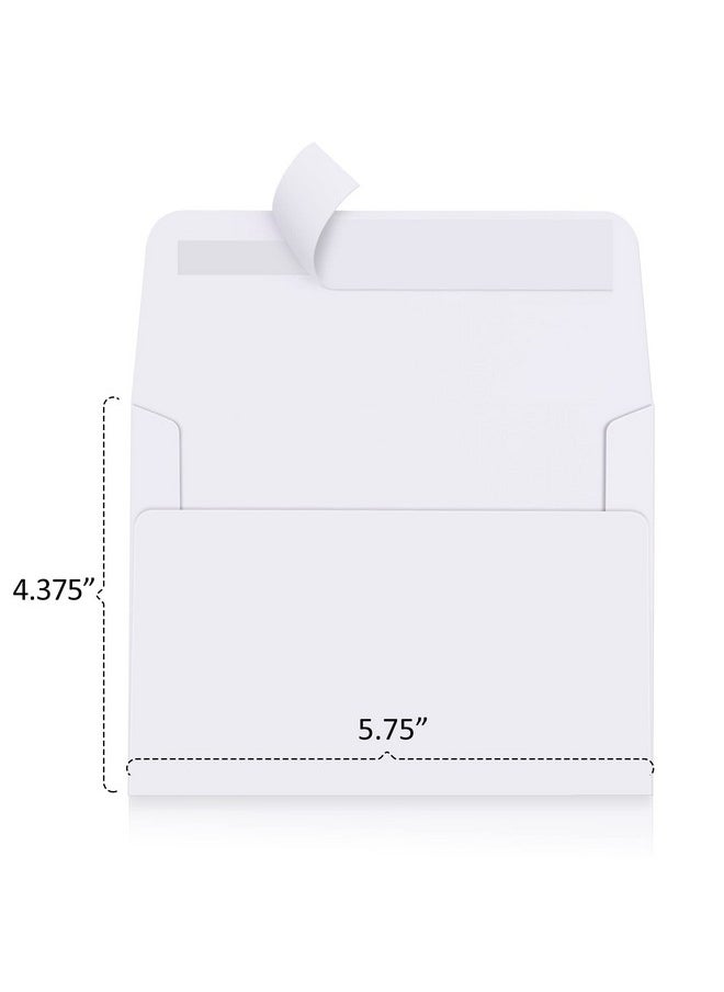 Poever - A2 Invitation Envelopes 120 Pack White Envelopes 4.375X5.75 Self Seal Small Blank Mailing Envelopes For Invitation Greeting Cards Photos Wedding Rsvp Business - Image 1