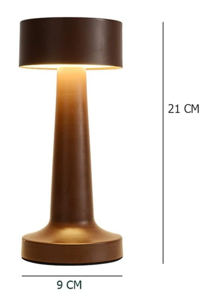 ELTRAZONE Table Lamp,Modern Rechargeable Cordless Touch Sensor LED Desk lamp 3 Ways Dimming,with USB Cord for Bar Restaurant Bedroom Bedside Nightstand Lighting (2 PACK OF (GOLD)) - Image 3