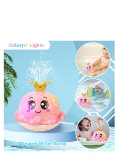 Rightsure Baby bath toys, water toys for kids, octopus with lights, with multiple decorative accessories, suitable for toddlers, babies, children boys and girls, automatic water spray baby toys  - Image 5