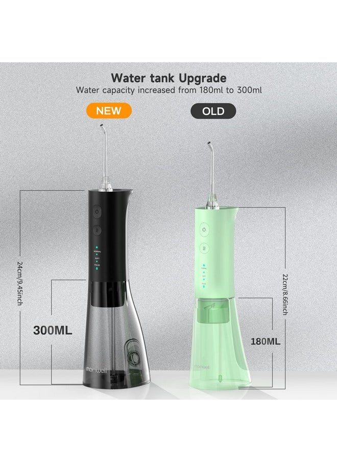 Mornwell Ossers For Teeth 300Ml Cordless Water Flosser Mornwell 3S Pressure Crescendo Oral Irrigator Professional Rechargeable Portable Water Flosser With 4 Tips  - Image 2