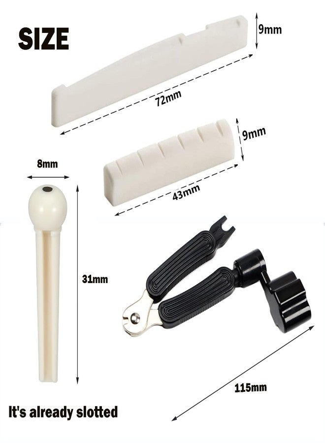Junlego Guitar Bridge Pins with Bridge Pin Puller Remover (14pcs+3-in-1 Pin Puller) - Image 4