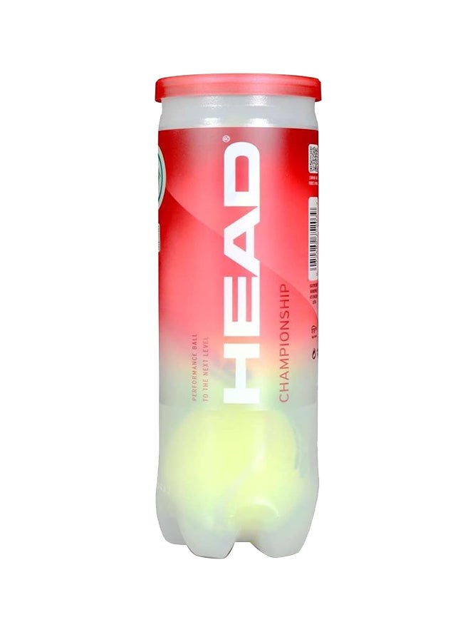 HEAD Championship Tennis Ball | Size: 1 Can - 3 Balls | Material: Wool | For Beginner | Durable | Court Training | Perfect for Every Surface ‎One Size - Image 1