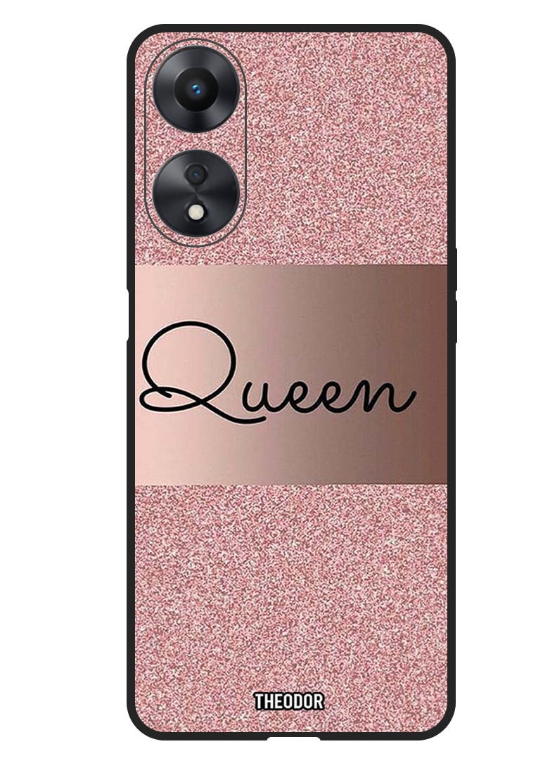 Theodor Protective Case Anti Scratch Shock Proof Bumper Cover For Oppo A98 Queen Glitters  - Image 1