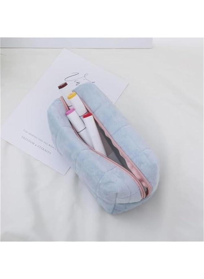 HOOKOR Make Up Bag Small Makeup Cosmetic Bags for Purse Women Y2k Checkered Travel Makeup Pouch (blue) - Image 3