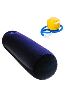 Generic Cylindrical Body Soft Comfortable Inflatable Pillow for Body Positioners for Legs and Back Support with Foot Pump  - Image 1