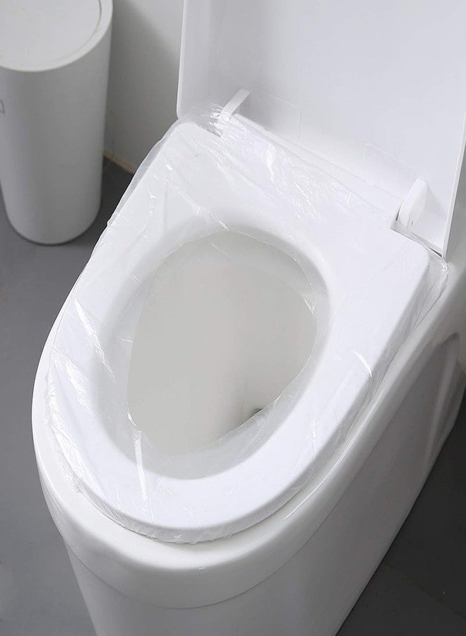 ATETO Plastic Toilet Seat Cover Non-Woven Fabric Travel Toilet Seat Cover Avoid Direct Contact with Unhygienic Toilet Seats (50Pc In One Packet) - Image 5