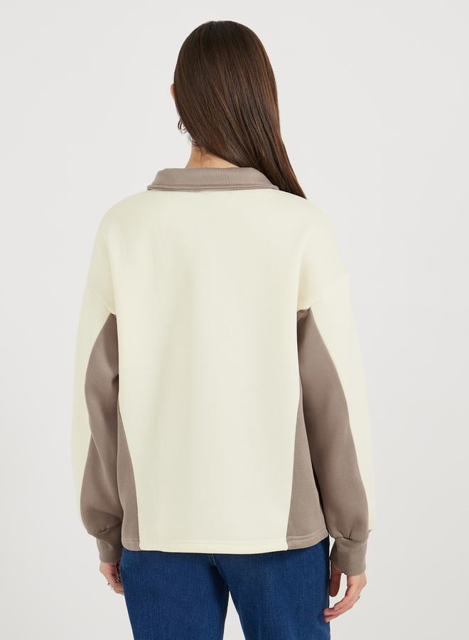 ستايلي سويت شيرت بتفاصيل مُطرّزة - Image 4