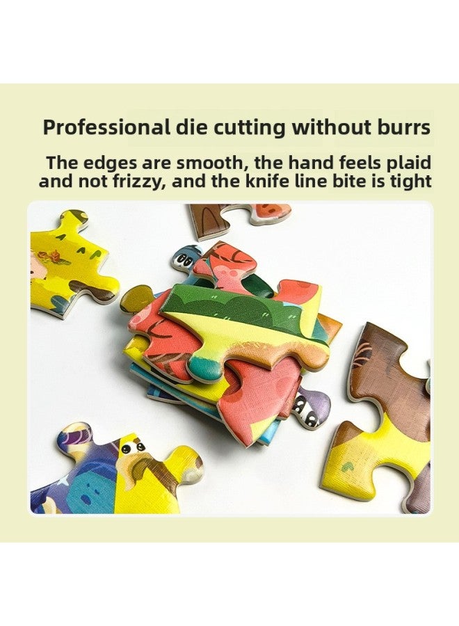 لغز الأطفال لغز الحيوان على شكل ديناصور التنوير التعليم المبكر 3 سنوات طفل لعبة لغز الأطفال لغز الجملة اللون: CH-02-006 الفيل (469 * مم) - Image 3