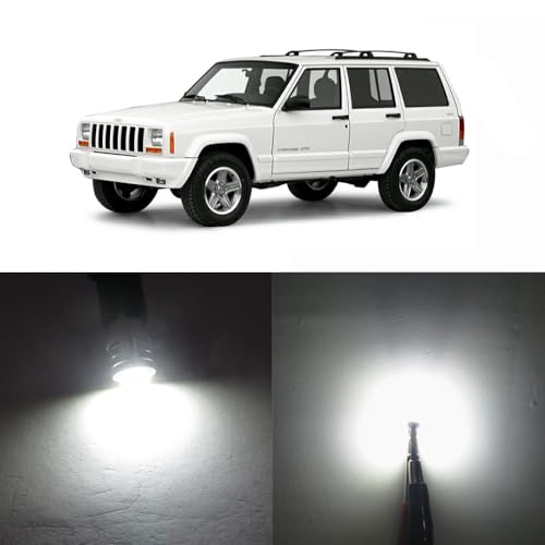 WLJH Extremely Bright White Dash Instrument Panel Gauge Dashboard Cluster Full Led Light Bulbs Kits For Jeep Cherokee XJ 1997-2001, Pack of 21 - Image 1