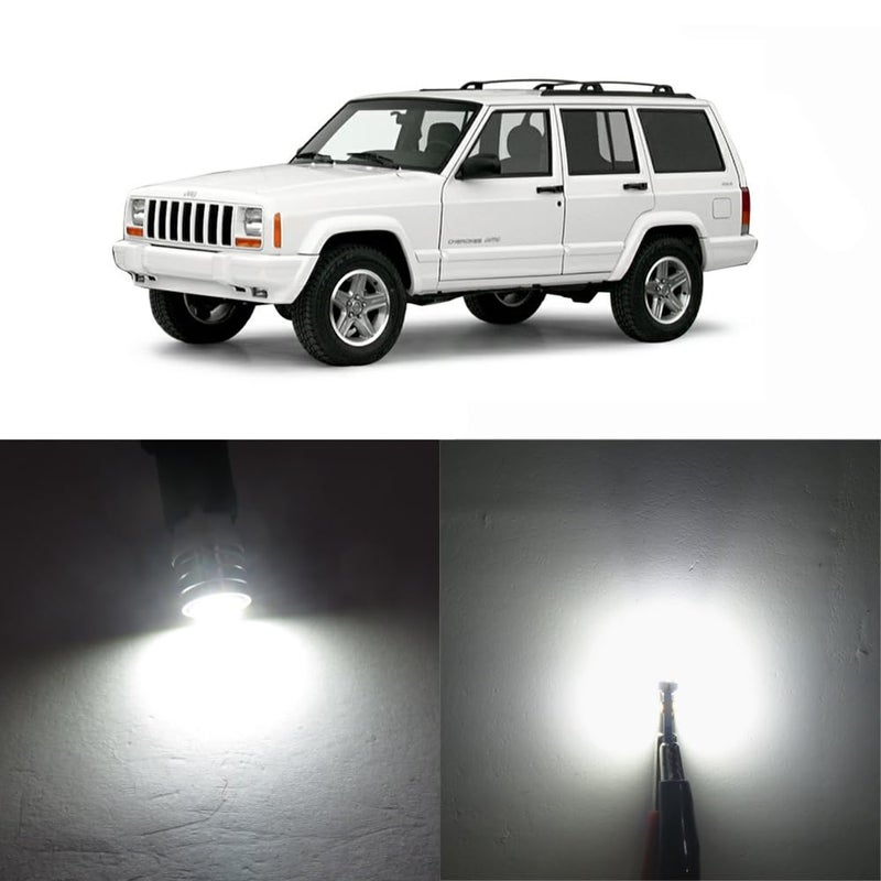WLJH Extremely Bright White Dash Instrument Panel Gauge Dashboard Cluster Full Led Light Bulbs Kits For Jeep Cherokee XJ 1997-2001, Pack of 21 - Image 3