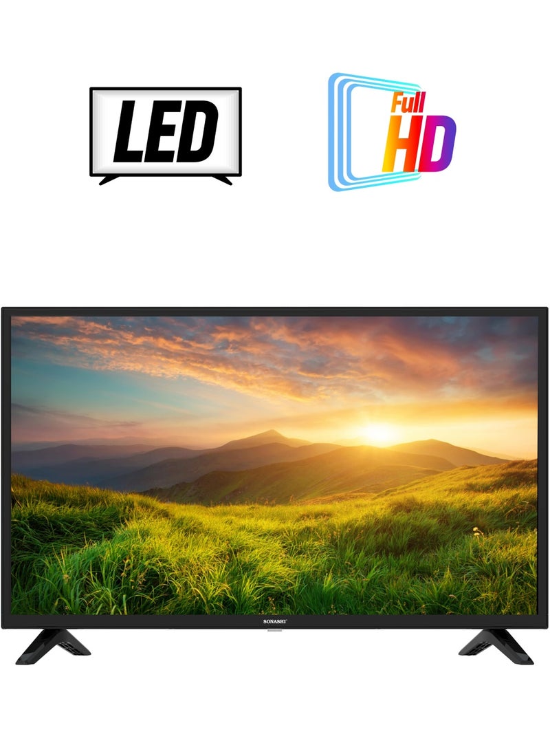 SONASHI - 40-Inch High Definition Led Tv With Smart And Wifi Function - Remote Control Wide Viewing Angle With Dynamic Sound Hdmi / Usb Ports / Vga Jack / Pc Audio Input Led Smart Tv Audio And Video - Image 1