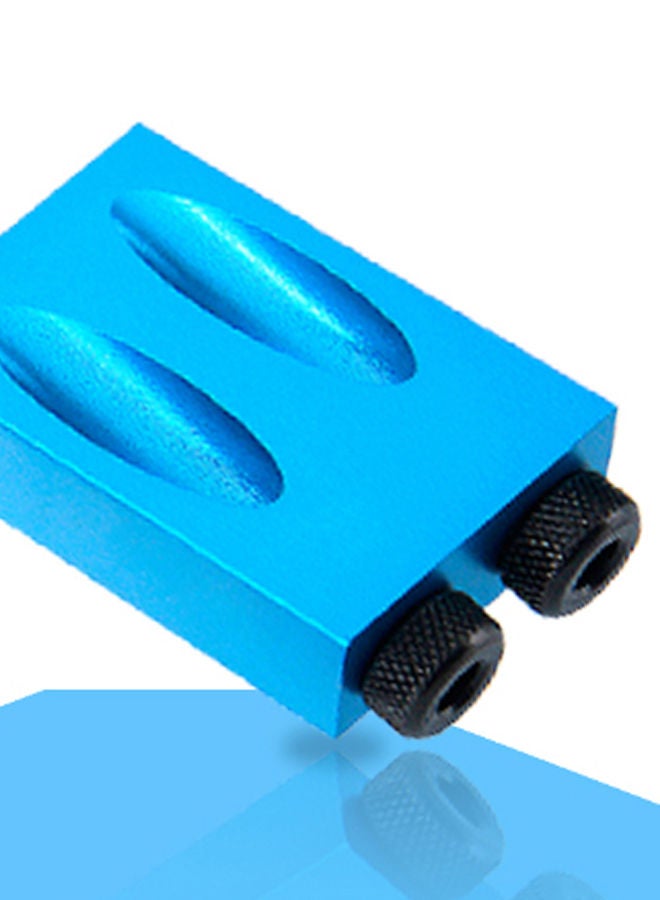 NIBEMINENT 7-Piece Dual Pocket Hole Jig Set Blue/Black  - Image 2