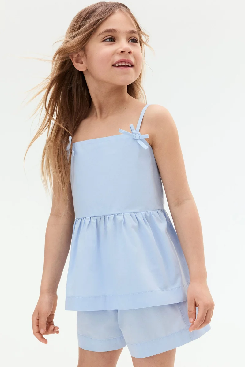 H&M 2-piece cotton poplin set