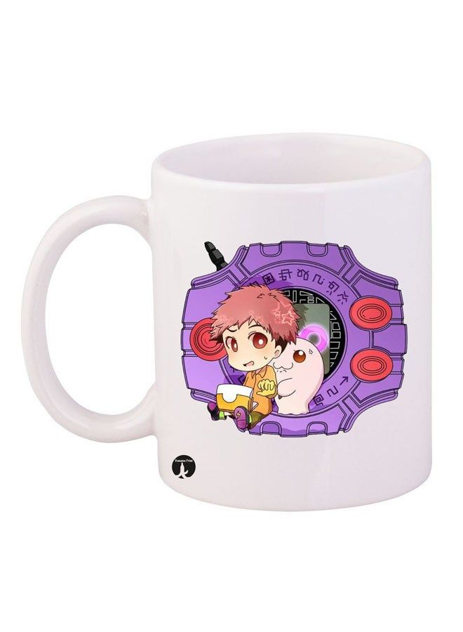 RKN Digi mon Printed Mug White Purple Red 11ounce - Image 2