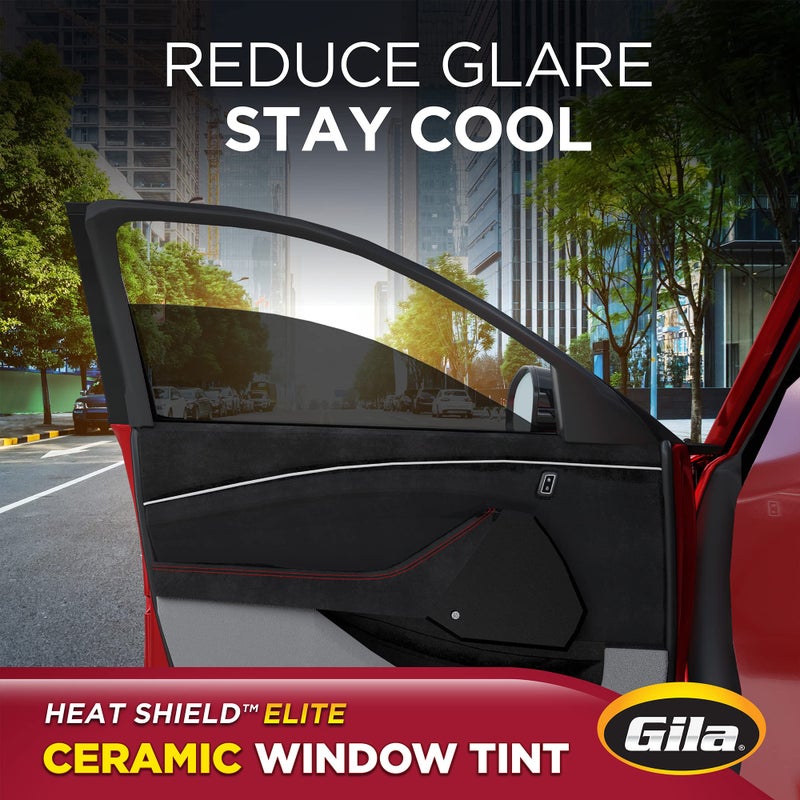 GilaÂ® Heat Shield Eliteâ„¢ 20% VLT Automotive Ceramic Window Tint DIY Advanced Heat Control Glare Control 2ft x 6.5ft (24in x 78in) - Image 4
