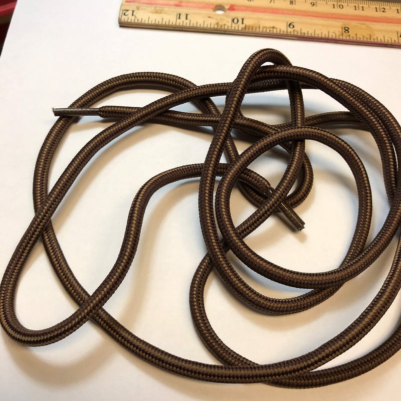 bq B&Q 3 pairs Heavy duty durable non slip round boot shoe laces shoelaces for hiking walking construction safety work (63" (160cm), Dark light/brown) - Image 5