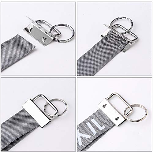 HRLORKC 50 Sets Key Fob Hardware Key Fob Keychain Wristlet with Split Ring 1 Inch - Image 5